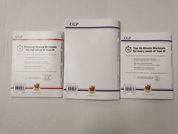 KS2 English Bundle: Grammar, Spelling, Vocab.10-Minute Weekly Workouts - Year 5