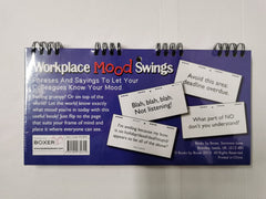 Workplace Mood Swings Flip Book by Boxer Gifts Spiral Bound x 5
