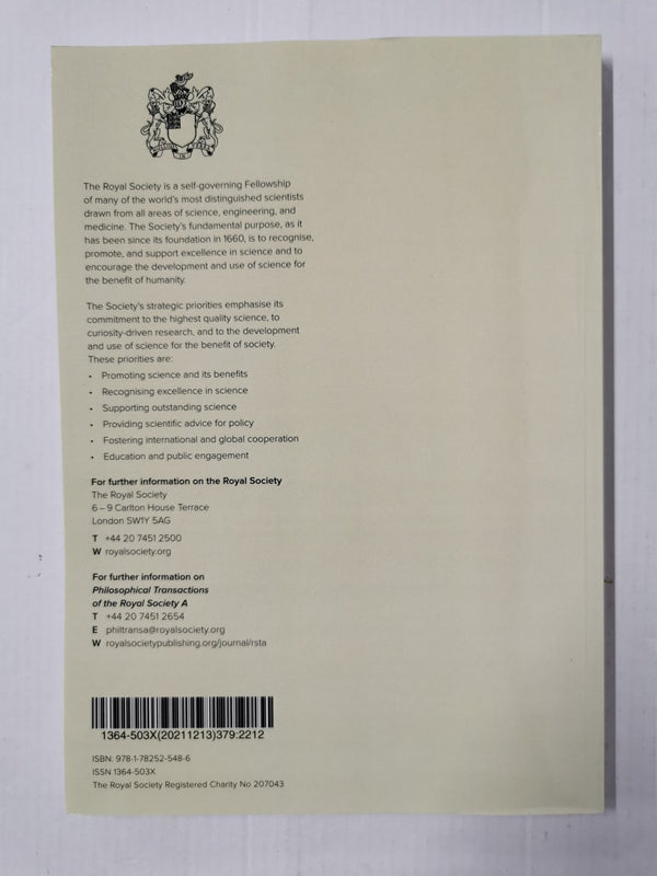 Philosophical Transactions - ISSN 1364-503x Volume 379 Issue 2212 | Dec 2021