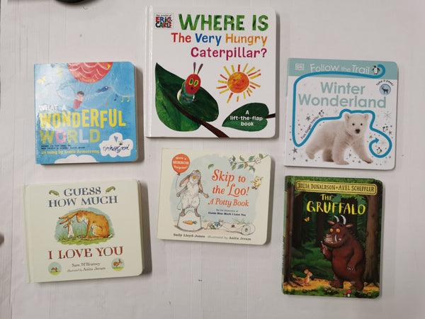 6 Babies Picture Board Books Inc. The Gruffalo, Very Hungry Caterpillar and More