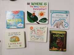 6 Babies Picture Board Books Inc. The Gruffalo, Very Hungry Caterpillar and More