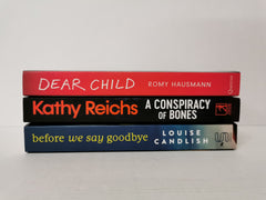 Bundle of 3 x Bestselling Thriller, Mystery, Suspense books Kathy Reichs & More!