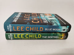 The Sentinel & Blue Moon: (Jack Reacher) by Lee Child (Hardcover) 2 Book Set