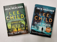 The Sentinel & Blue Moon: (Jack Reacher) by Lee Child (Hardcover) 2 Book Set