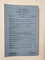 Higher Education Policy Vol 34 No. 4 Dec 2021