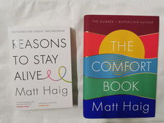 The Comfort Book & Reasons to Stay Alive By Matt Haig 2 Books Collection Set