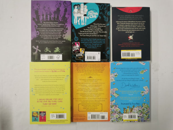 *BUNDLE* OF 6 BOOKS FOR School Children 9-12 yrs Inc David Walliams
