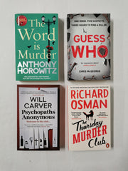 Bundle 4 Murder Mystery Crime Thriller Novels Incl. The Thursday Murder Club