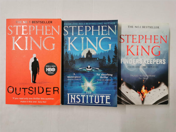 3 x Stephen King Thrillers Bundle PB - Institute, Finders, Keepers, Outsiders