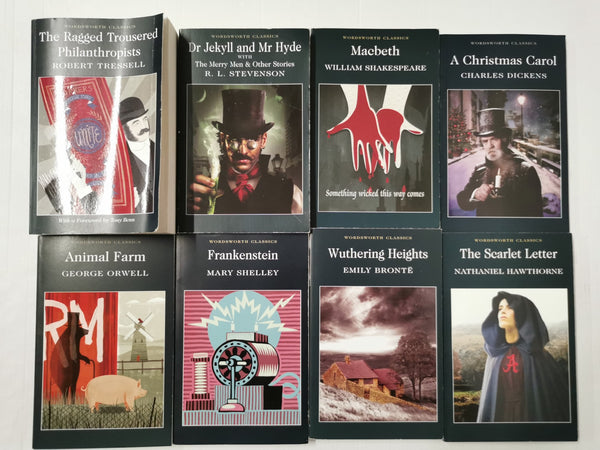 Classic Wordsworth Editions 8 Book Collection - Frankenstein, Animal Farm etc