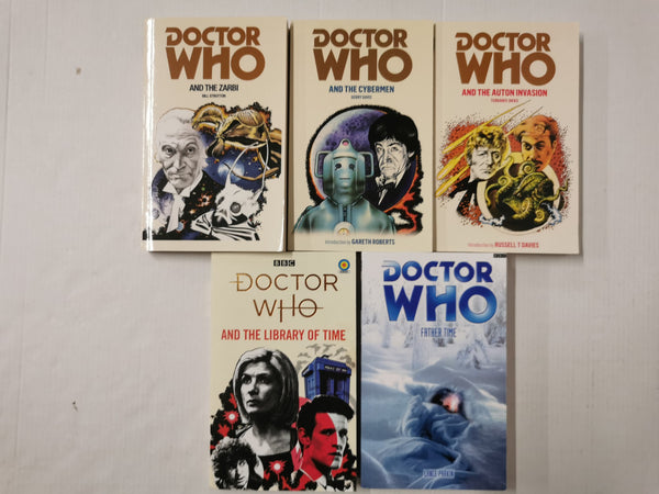 Doctor Who 5 Book Collection - Zarbi, Library of Time, Cybermen etc