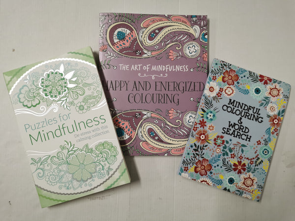 Puzzles & Colouring for Mindfulness x 3