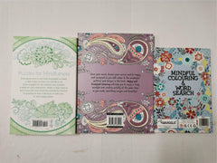 Puzzles & Colouring for Mindfulness x 3