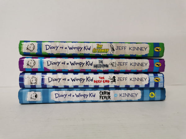 *Bundle* 4 x Diary Of A Wimpy Kid Books by Jeff Kinney (Hardback)
