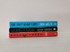 3 x John Green books - The Fault in Our Stars, Paper Towns & Looking For Alaska