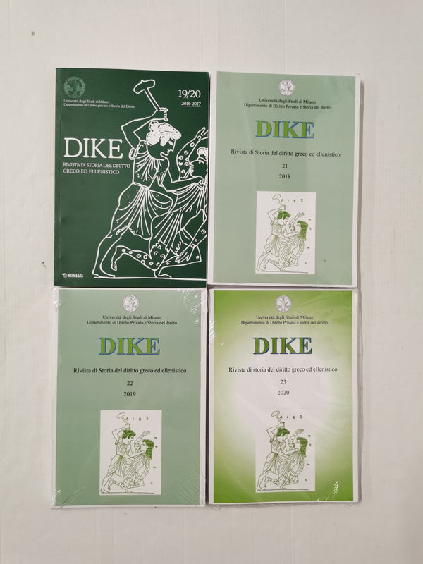 Dike. Rivista di storia del diritto greco ed ellenistico 2016-2020, Vol. 19-23