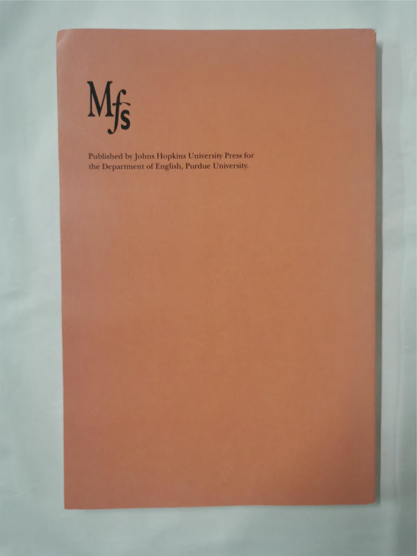 Modern Fiction Studies Volume 68, Number 1, Spring 2022