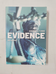 Evidence by Andrew L-T Choo (Paperback, 2021)