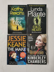 Bundle 4 Bestselling Crime/Thriller Novels inc. Kathy Reichs, Lynda La Plante