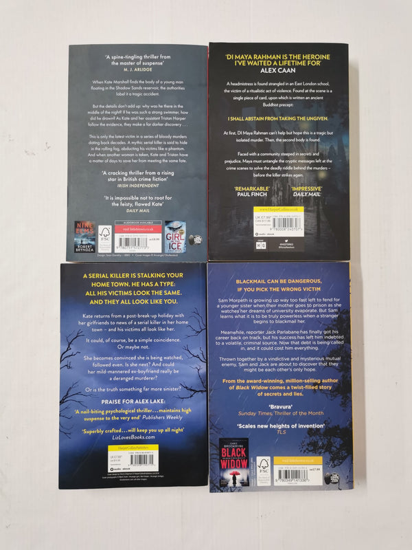 4 x Thrillers! Shadow sands, Killing Kate, Turn a Blind Eye & Want You Gone