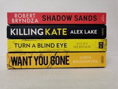 4 x Thrillers! Shadow sands, Killing Kate, Turn a Blind Eye & Want You Gone