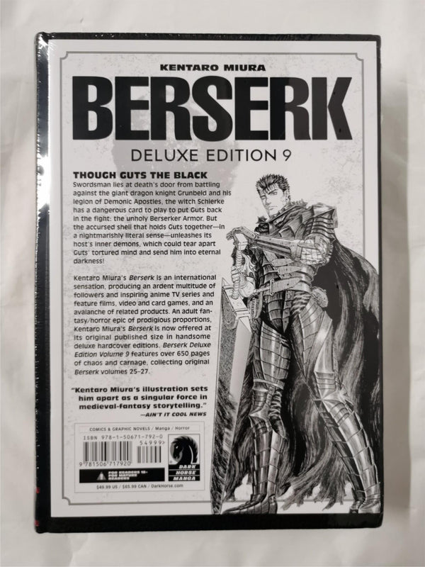 Berserk Deluxe Volume 9 by Kentaro Miura, Duane Johnson (Hardcover, 2021)