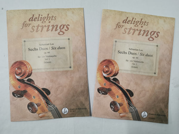 Six duos op.60 for Violoncello. Vol.1 & Vol.2 by Sebastian Lee