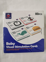 Baby Flash Cards Visual Stimulation Cards 4 in 1 80pcs *New Sealed* 0-36 Months