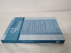 Nova et Vetera, Spring 2022 (Vol. 20 No. 2) ISSN 1542-7315