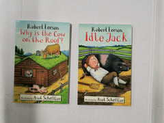 Idle Jack & Why is the Cow on the Roof by Robert Leeson & Axel Scheffler