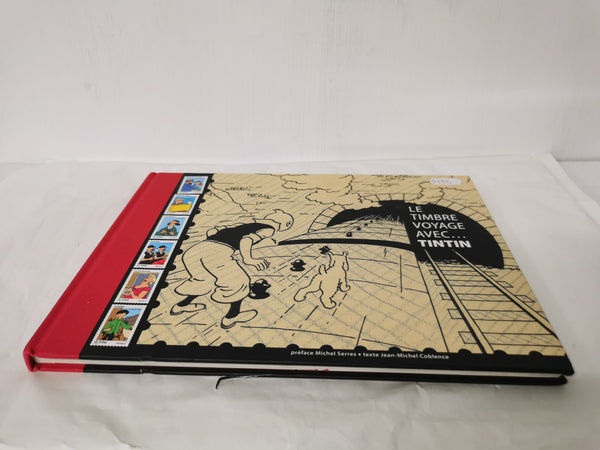 Le timbre voyage avec... Tintin Jean-Michel Coblence Michel Serres *Damaged*