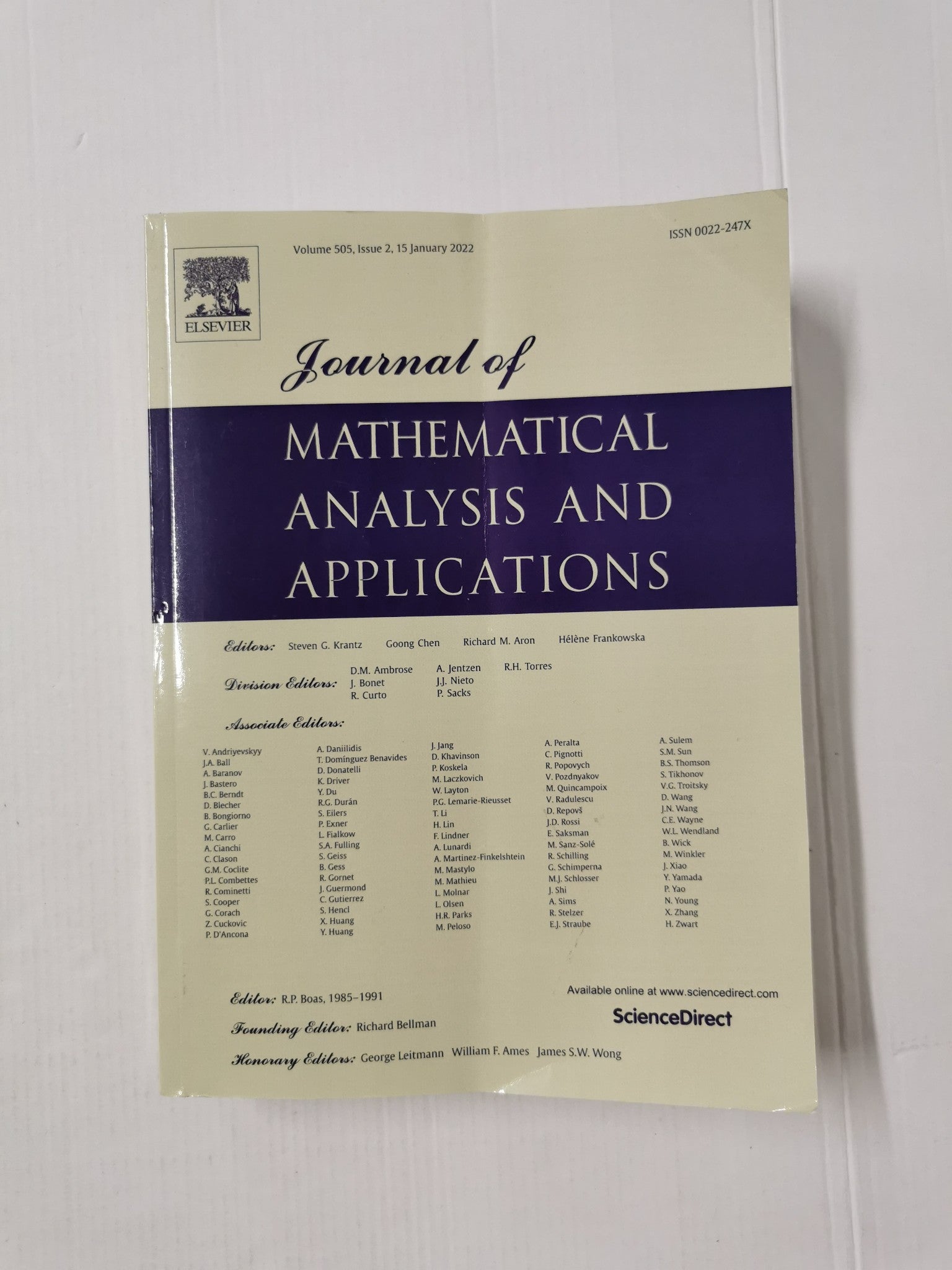 Journal of Mathematical Analysis and Applications - Vol 505, Issue 2 ...