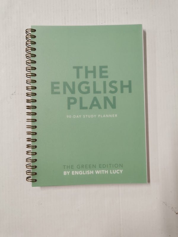 The English Plan, 90 day Study Planner by English with Lucy (Green Edition)
