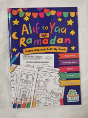 Alif to Yaa of Ramadan - Colouring and Activity Book Physical Copy