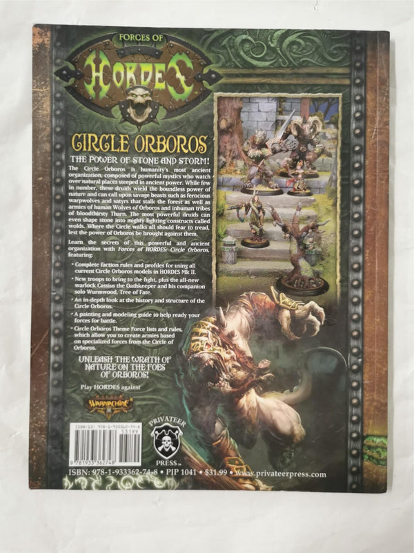 Privateer Press - Forces of Hordes: Circle Orboros Softcover Rule Book (2011)