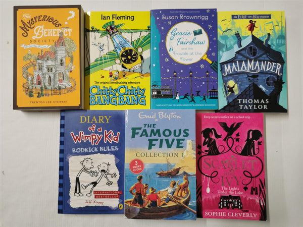 *BUNDLE* OF 7 BOOKS, Children 9+ Inc. Diary of Wimpy kid