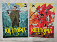 Killtopia Vol 1 & 2 by Dave Cook *Signed* Minor Water Damage