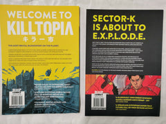 Killtopia Vol 1 & 2 by Dave Cook *Signed* Minor Water Damage