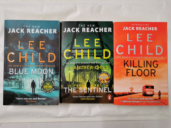 Lee Child 3 Book Bundle The Sentinel, Killing Floor & Blue Moon