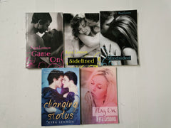 5 Books by Kyra Lennon: Sidelined, Play On, Blindsided, Game On, Changing Status