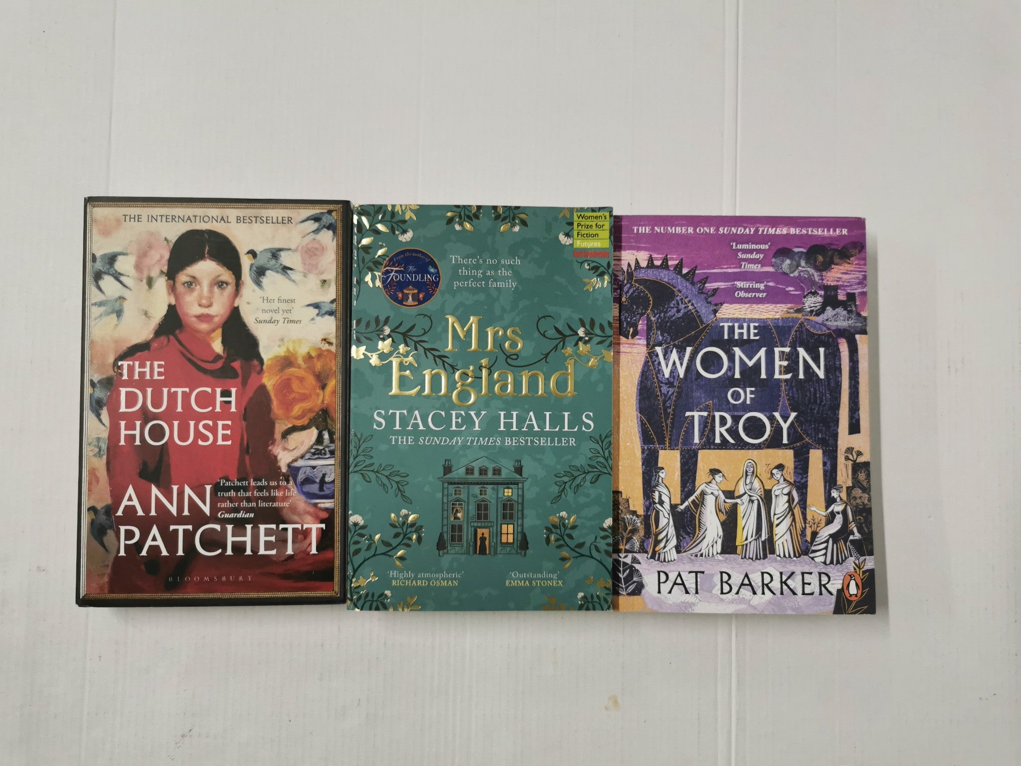 3 x Popular Historical Fiction: Mrs England, The Women of Troy & The ...