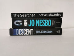 3 Page-Turning Thrillers! includes Knife by Jo Nesbo Plus The Searcher & Descent