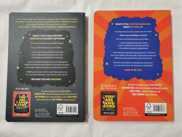 You are Awesome & Dare to Be You By Matthew Syed Collection 2 Books