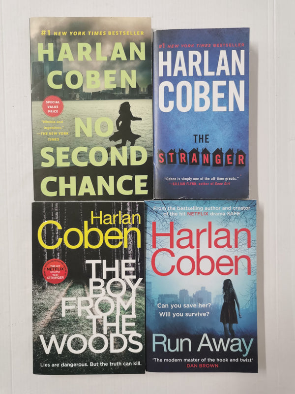 Harlan Coben! The Boy From the Woods, The Stranger, Run Away, No Second Chance