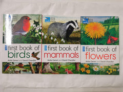 RSPB First Book Of Birds, Flowers & Mammals 3 Book Set by Anita Ganeri