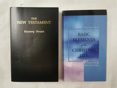 New Testament Recovery Version & Basic Elements of the Christian Life