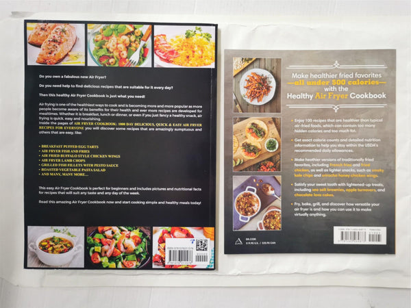 2 Air Fryer Cookbooks. Air Fryer & Healthy Air Fryer Cookbooks