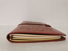To My Wife, Engraved Leather Journal / Notebook - Wedding, Birthday, Anniversary