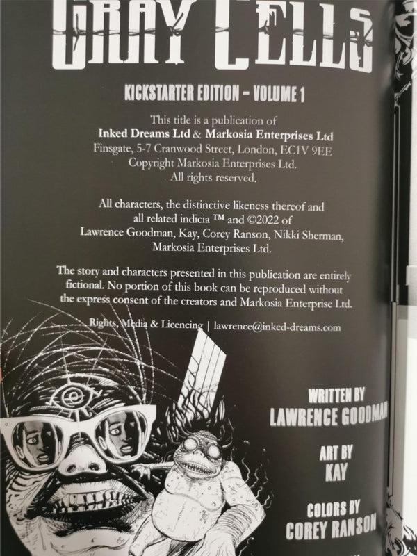 Gray Cells Print Edition by Lawrence Goodman, Kay, Corey Ranson, Nikki Sherman