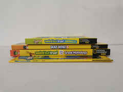 National Geographic Kids 4 Book Bundle: Weird But True Animals, Quiz Whiz & More
